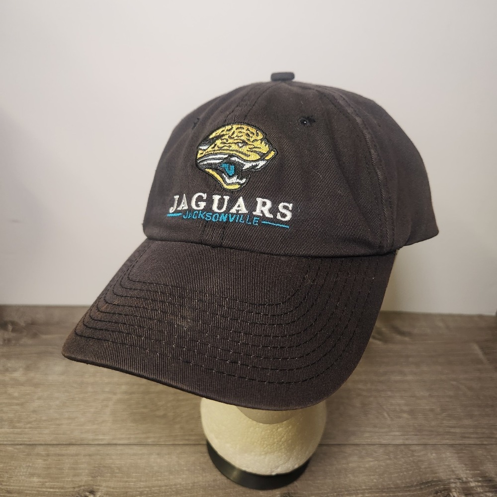 Jacksonville Jaguars NFL Black Adult Adjustable Strapback Baseball Hat‎ Cap